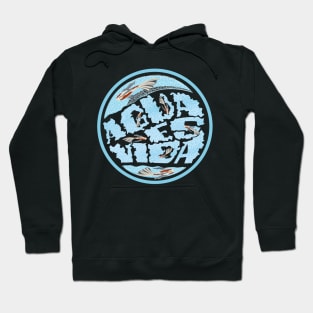 Agua es vida with fishes Hoodie